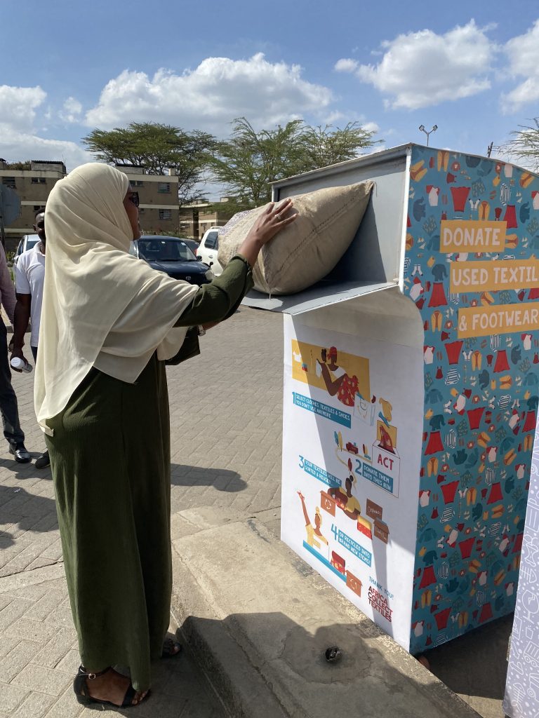 ACT donation bin clothes